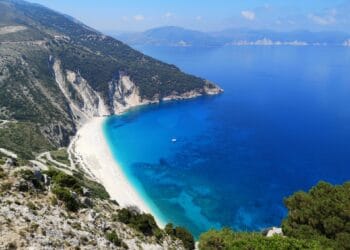 Famous Myrtos Beach, Kefalonia’s Stunning Paradise