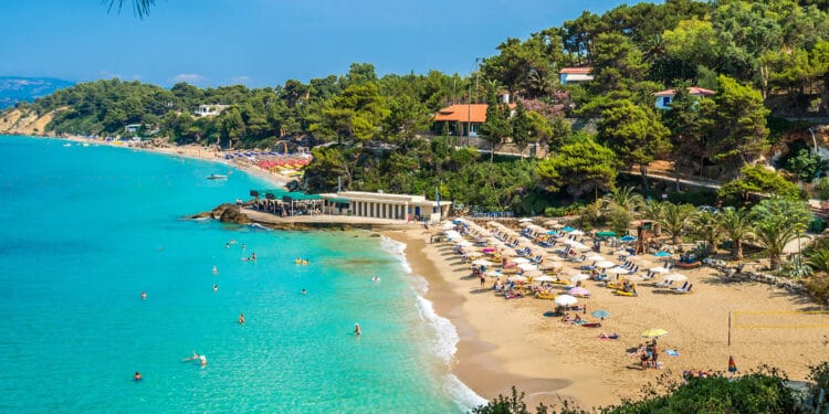 Platis Gialos Beach in Kefalonia